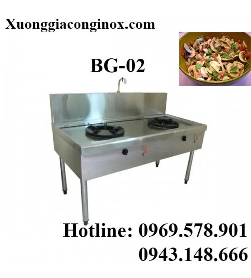 Bếp gas công nghiệp 2 bếp BG-02