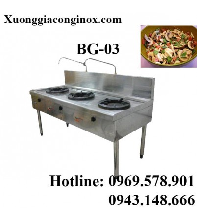 Bếp gas công nghiệp 3 bếp BG-03