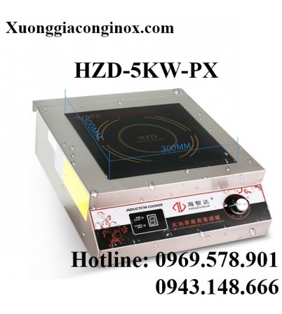 Bếp từ công nghiệp mặt phẳng 5KW HZD-5KW-PX