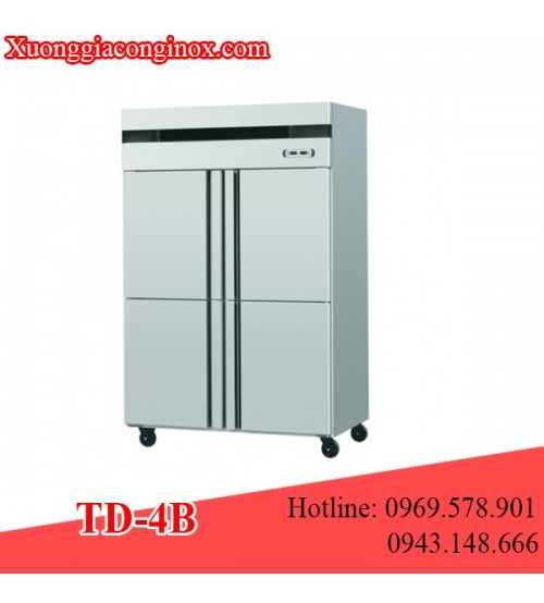 Tủ đông inox 4 cánh 2 chế độ TD-4B